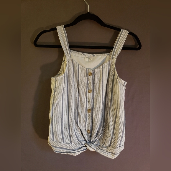 Abercrombie Kids striped tank top.  Lined.  So fresh and summery - Picture 1 of 6